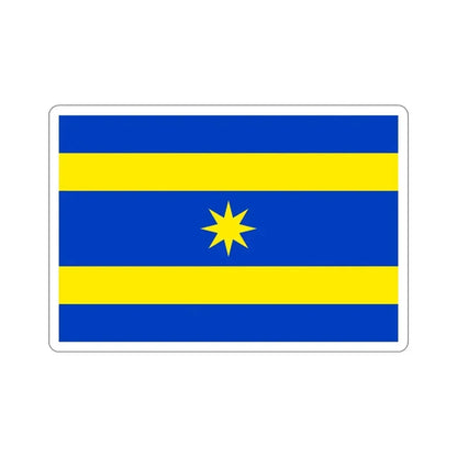 Flag of Zlín Czech Republic STICKER Vinyl Die-Cut Decal 6 Inch - The Sticker Space