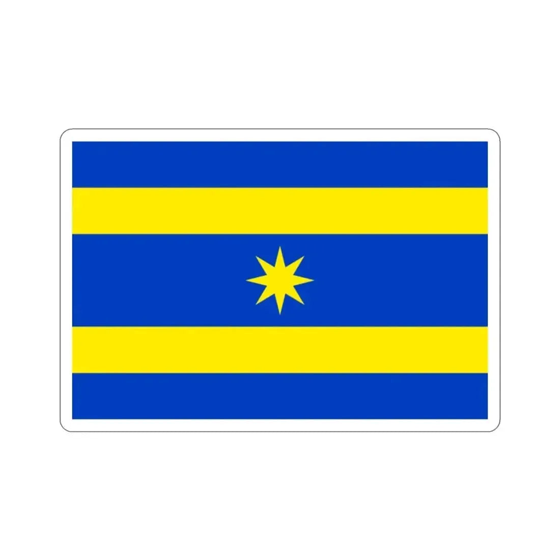 Flag of Zlín Czech Republic STICKER Vinyl Die-Cut Decal - The Sticker Space