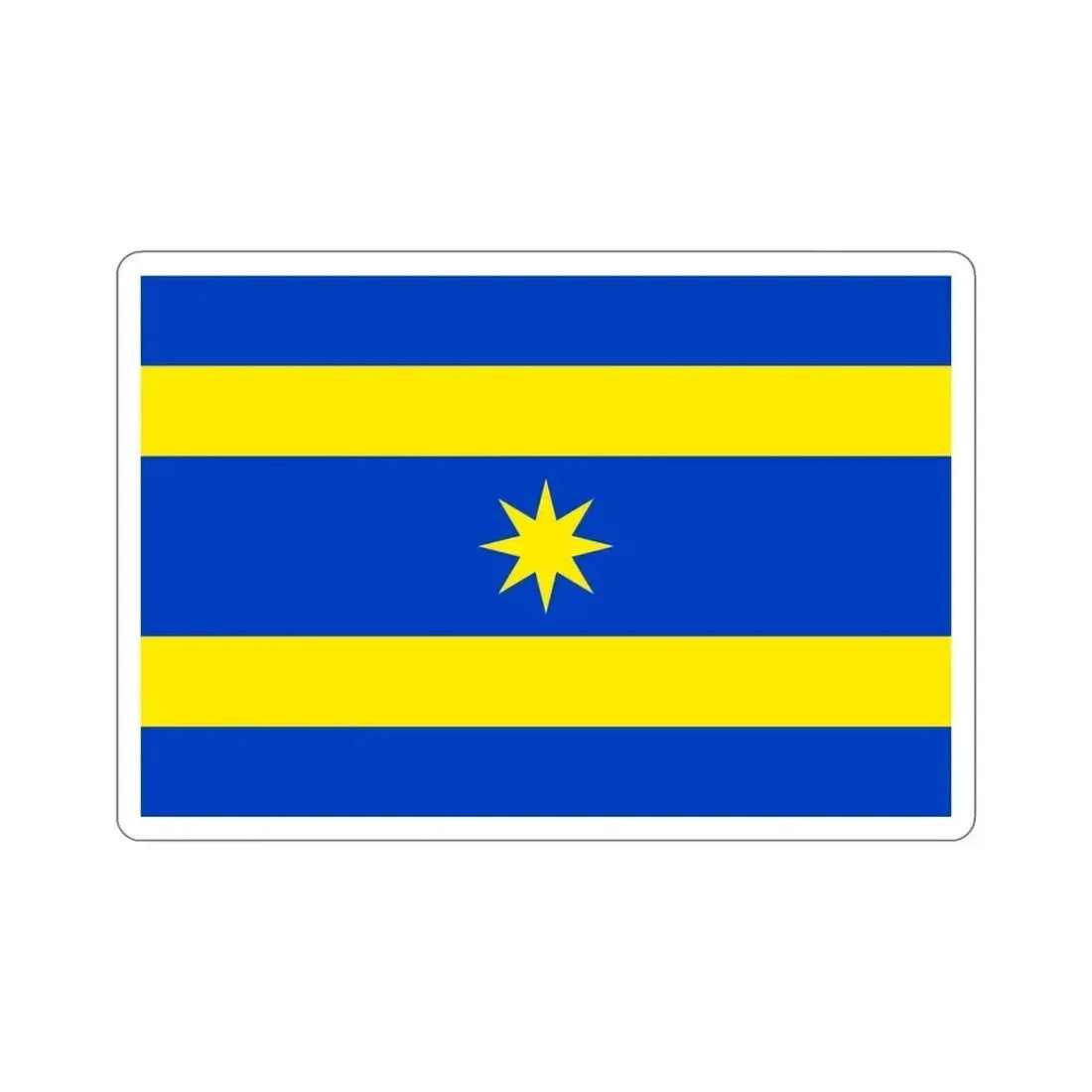 Flag of Zlín Czech Republic STICKER Vinyl Die-Cut Decal - The Sticker Space