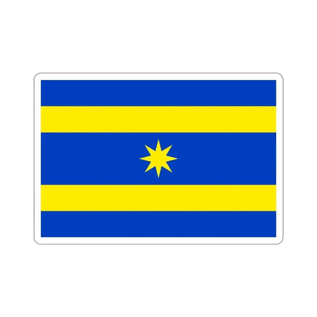 Flag of Zlín Czech Republic STICKER Vinyl Die-Cut Decal - The Sticker Space