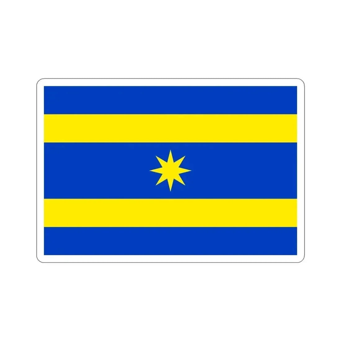 Flag of Zlín Czech Republic STICKER Vinyl Die-Cut Decal - The Sticker Space