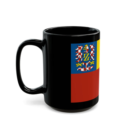 Flag of Znojmo Czech Republic - Black Coffee Mug-The Sticker Space