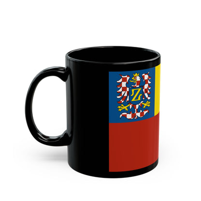 Flag of Znojmo Czech Republic - Black Coffee Mug-The Sticker Space