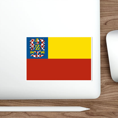 Flag of Znojmo Czech Republic STICKER Vinyl Die-Cut Decal-The Sticker Space