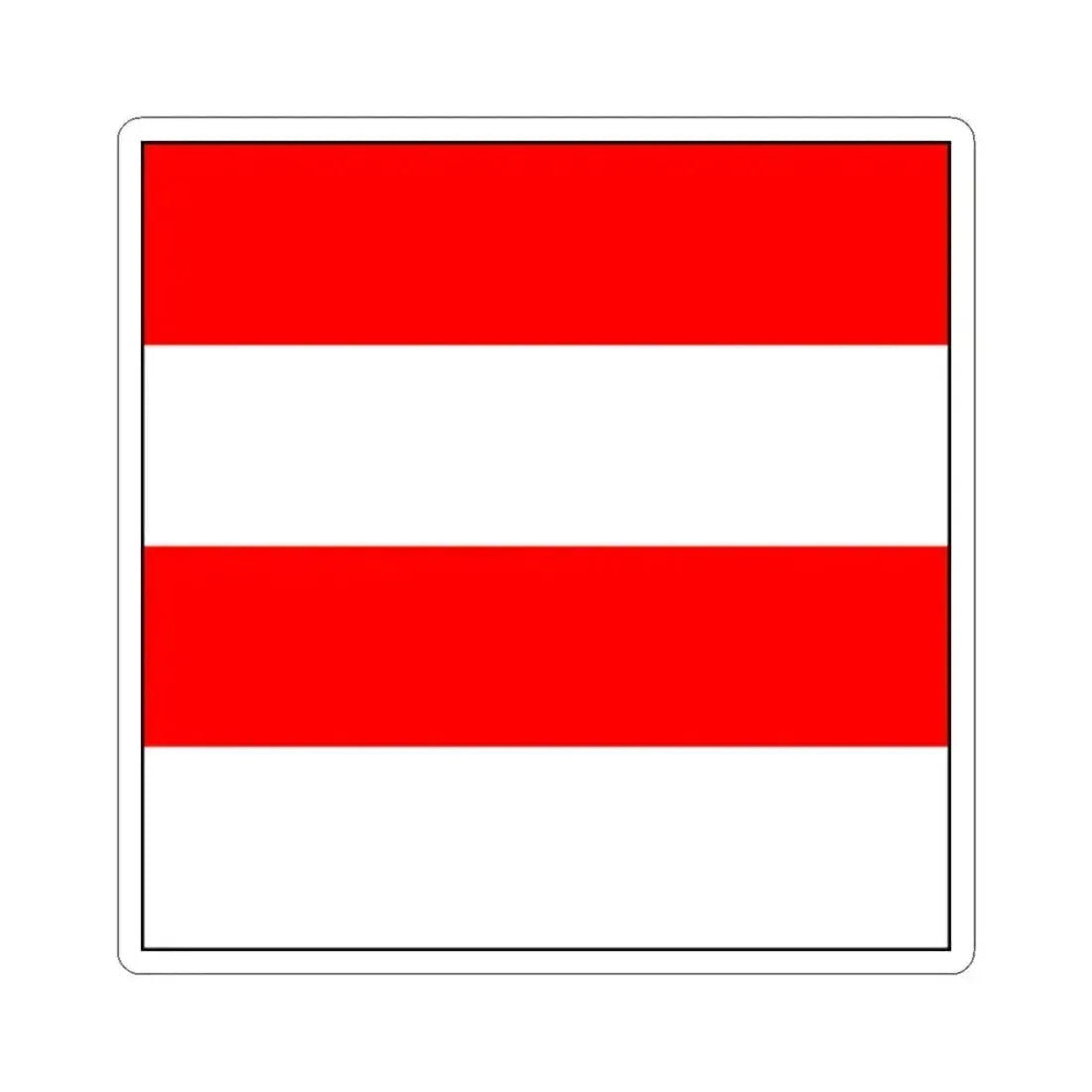 Flag of Zofingen Switzerland - STICKER Vinyl Kiss-Cut Decal 2 Inch White - The Sticker Space