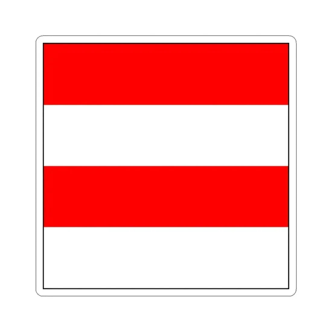 Flag of Zofingen Switzerland - STICKER Vinyl Kiss-Cut Decal 3 Inch White - The Sticker Space