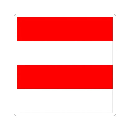 Flag of Zofingen Switzerland - STICKER Vinyl Kiss-Cut Decal 3 Inch White - The Sticker Space