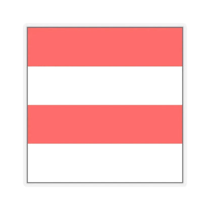 Flag of Zofingen Switzerland - STICKER Vinyl Kiss-Cut Decal 4 Inch Transparent - The Sticker Space