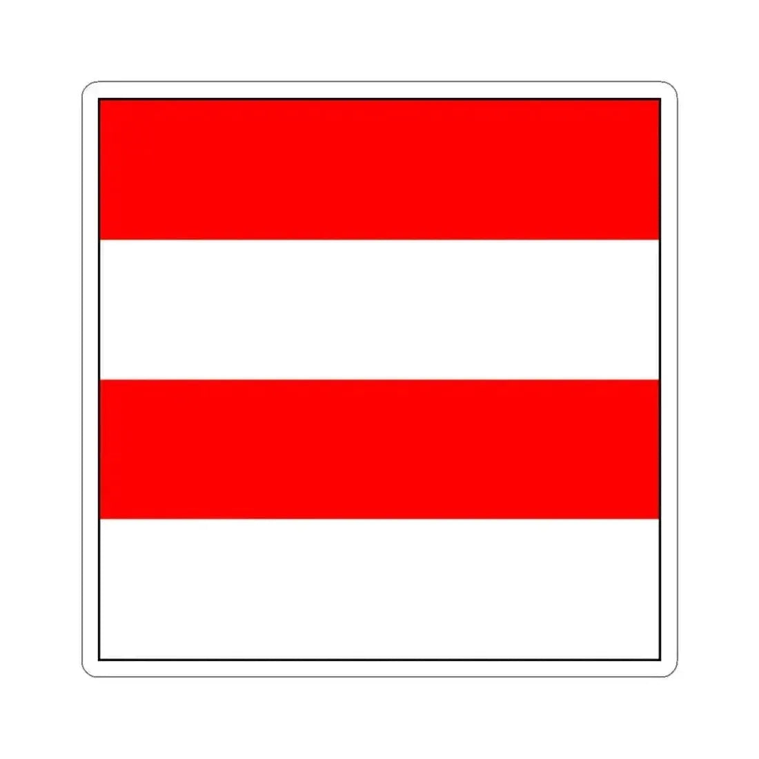 Flag of Zofingen Switzerland - STICKER Vinyl Kiss-Cut Decal 4 Inch White - The Sticker Space