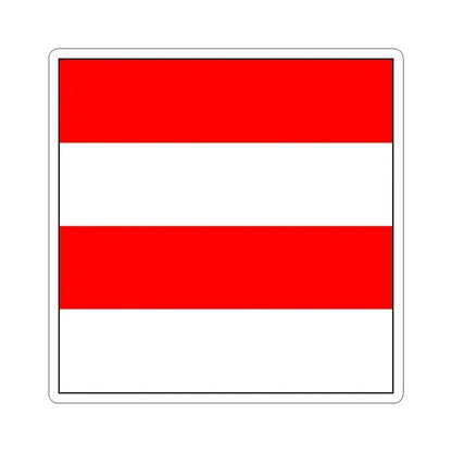 Flag of Zofingen Switzerland - STICKER Vinyl Kiss-Cut Decal 4 Inch White - The Sticker Space