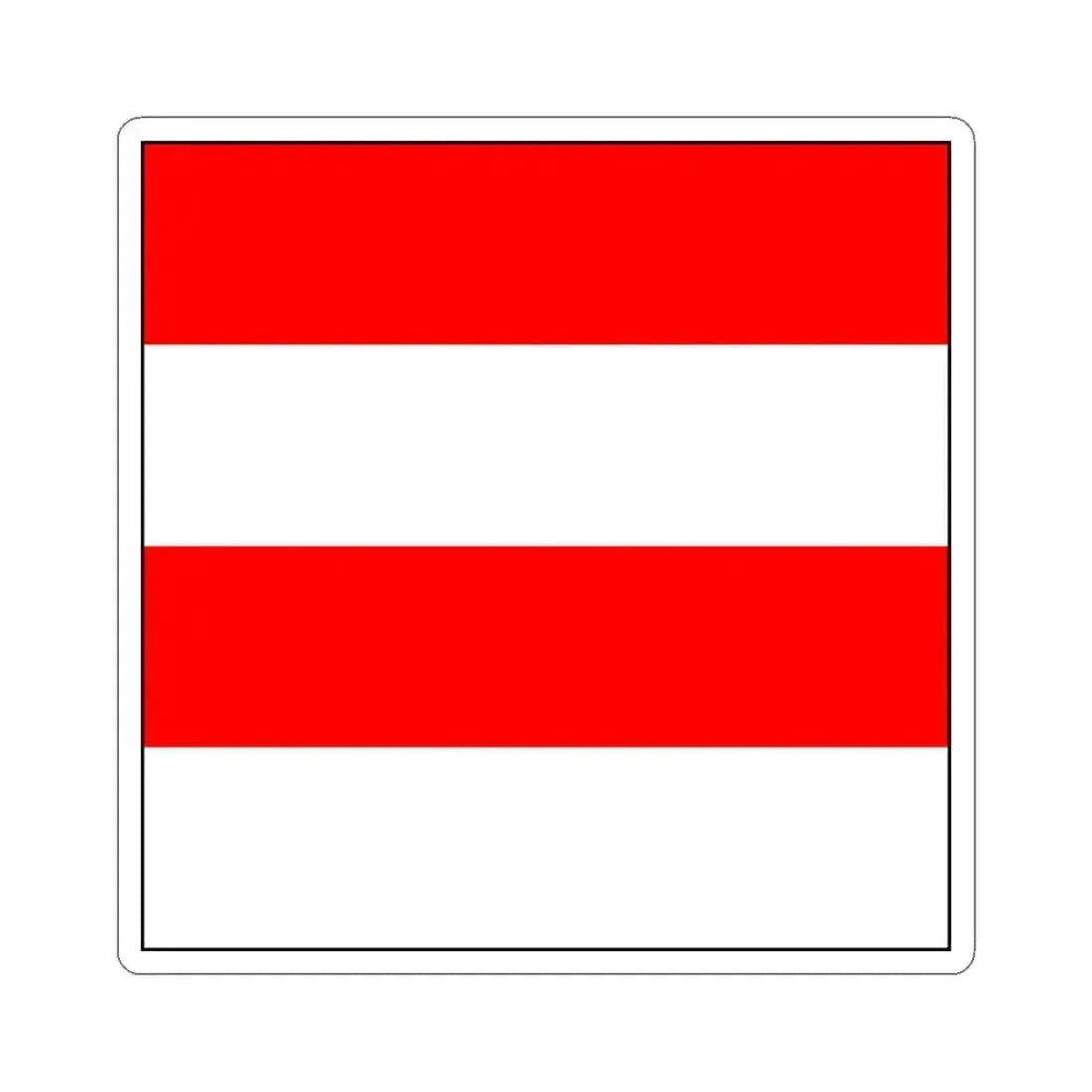 Flag of Zofingen Switzerland - STICKER Vinyl Kiss-Cut Decal 6 Inch White - The Sticker Space