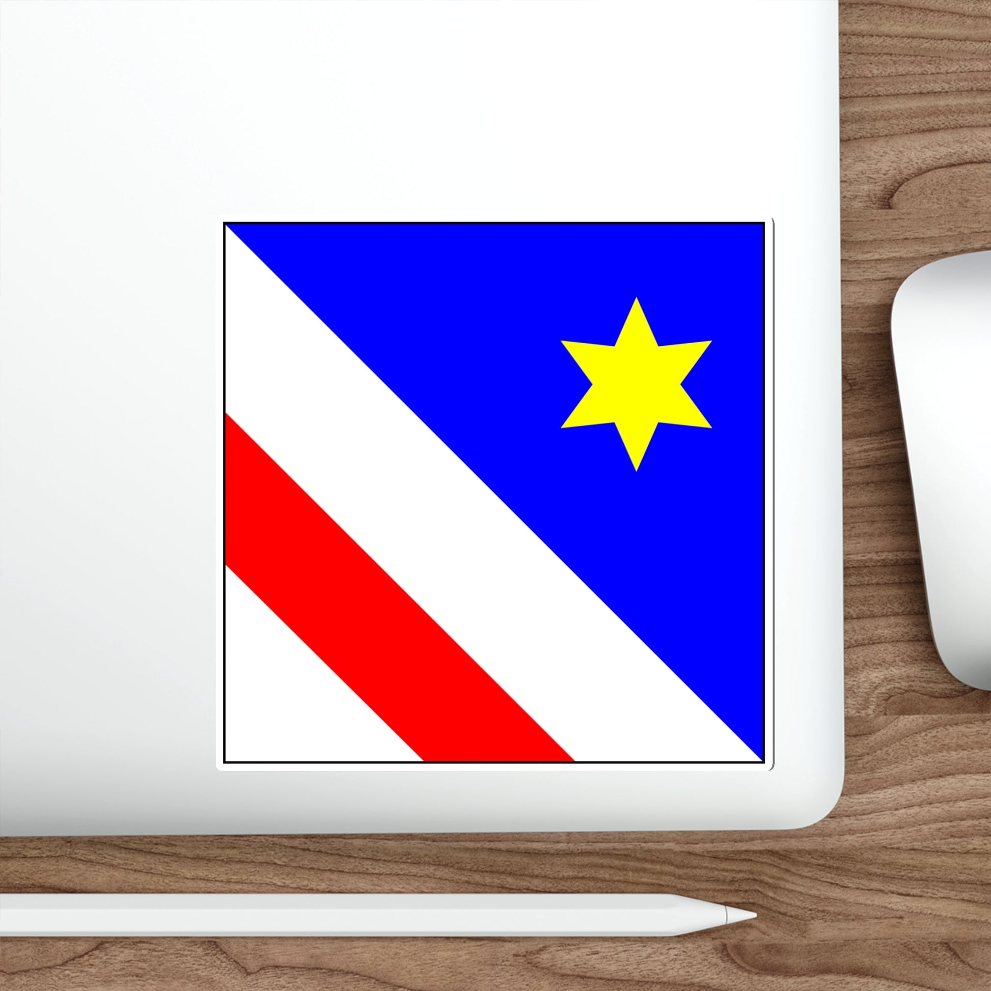 Flag of Zollikon Switzerland STICKER Vinyl Die-Cut Decal-The Sticker Space