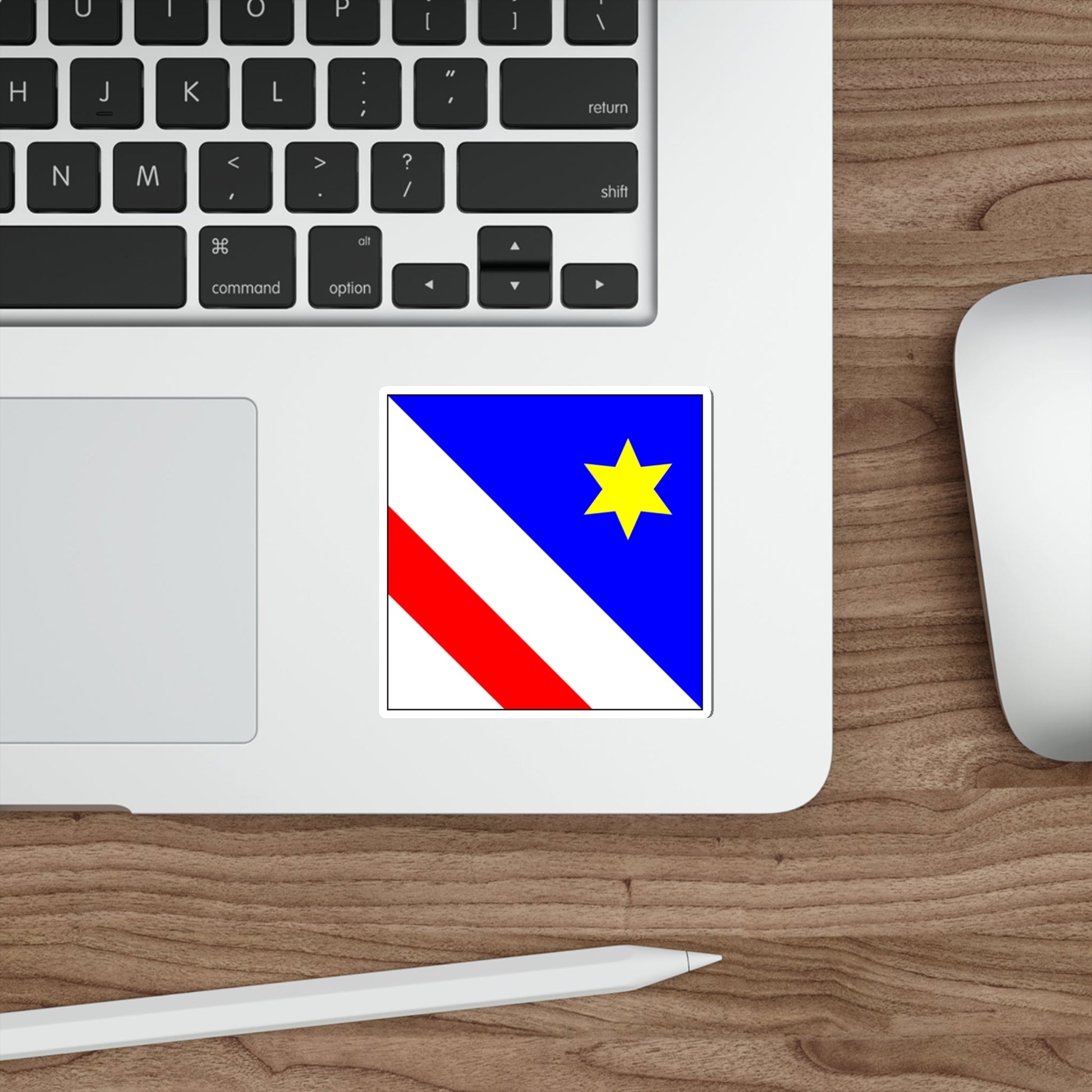 Flag of Zollikon Switzerland STICKER Vinyl Die-Cut Decal-The Sticker Space