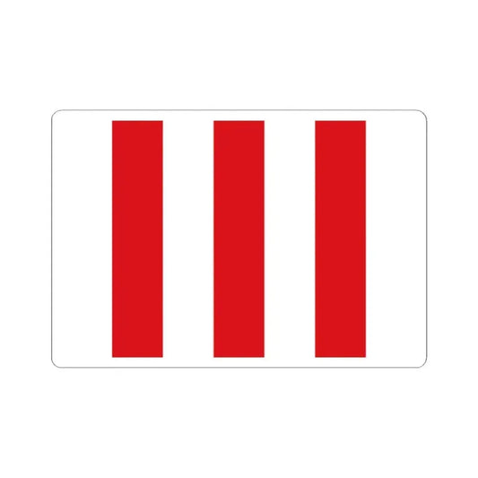 Flag of Zomergem (Belgium) STICKER Vinyl Kiss-Cut Decal 2 Inch White - The Sticker Space