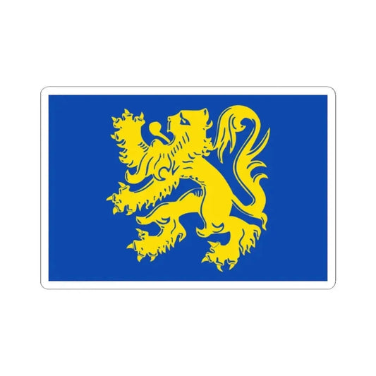 Flag of Zottegem (Belgium) STICKER Vinyl Kiss-Cut Decal 2 Inch White - The Sticker Space