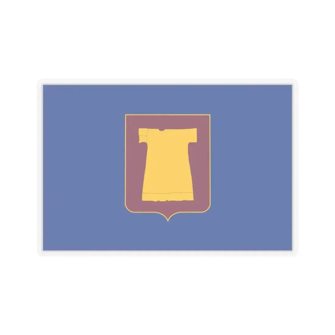 Flag of Zugdidi Georgia - STICKER Vinyl Kiss-Cut Decal 3 Inch Transparent - The Sticker Space