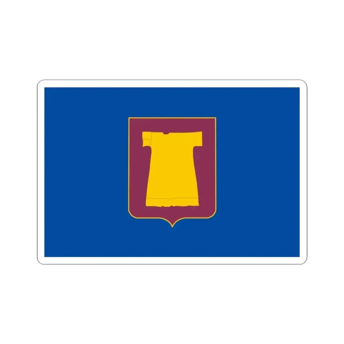 Flag of Zugdidi Georgia - STICKER Vinyl Kiss-Cut Decal 3 Inch White - The Sticker Space