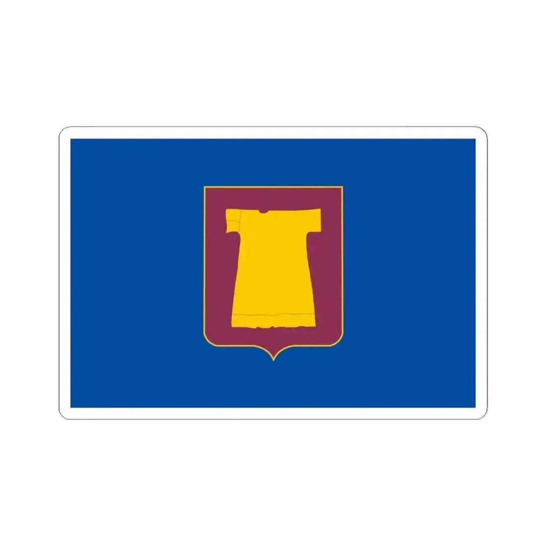 Flag of Zugdidi Georgia - STICKER Vinyl Kiss-Cut Decal 6 Inch White - The Sticker Space