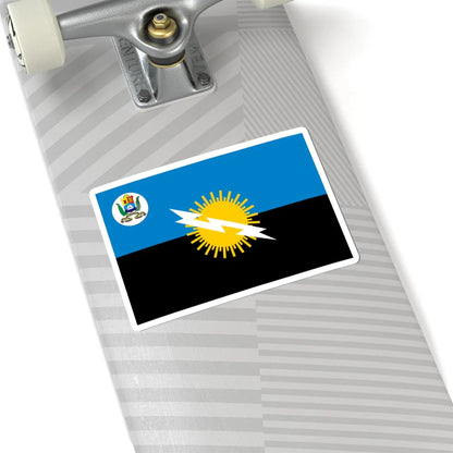 Flag of Zulia State with Coat of Arms (Venezuela) STICKER Vinyl Kiss-Cut Decal - The Sticker Space