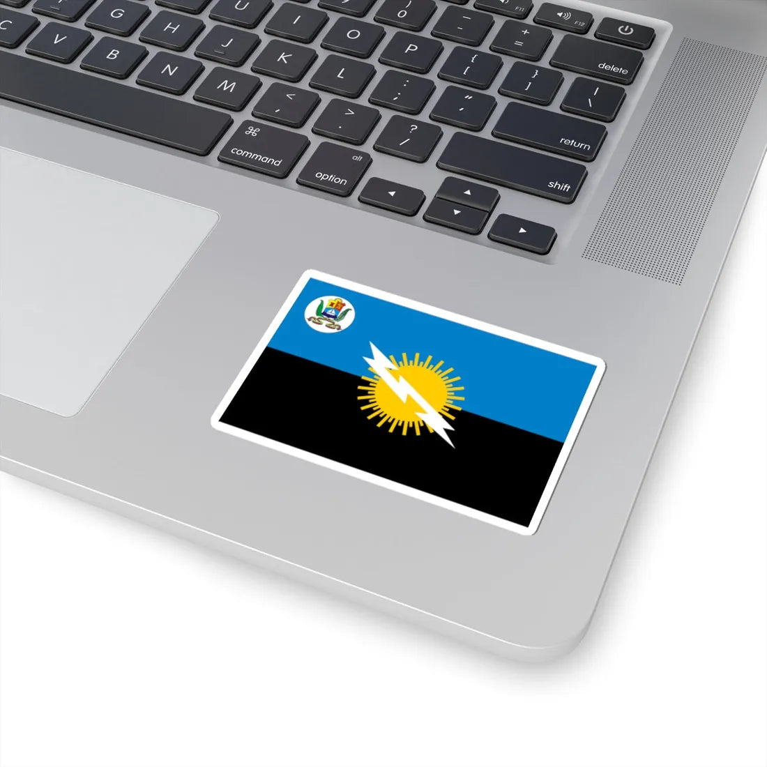 Flag of Zulia State with Coat of Arms (Venezuela) STICKER Vinyl Kiss-Cut Decal - The Sticker Space