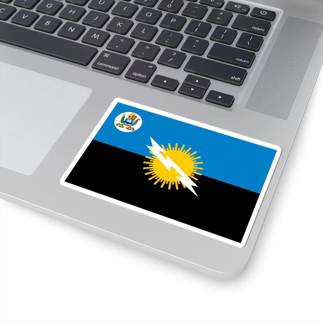 Flag of Zulia State with Coat of Arms (Venezuela) STICKER Vinyl Kiss-Cut Decal - The Sticker Space