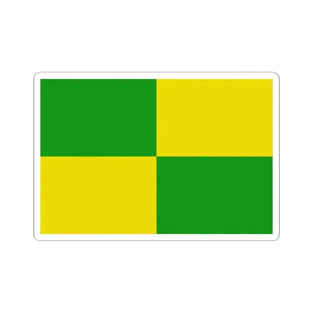 Flag of Zulte (Belgium) STICKER Vinyl Kiss-Cut Decal 2 Inch White - The Sticker Space