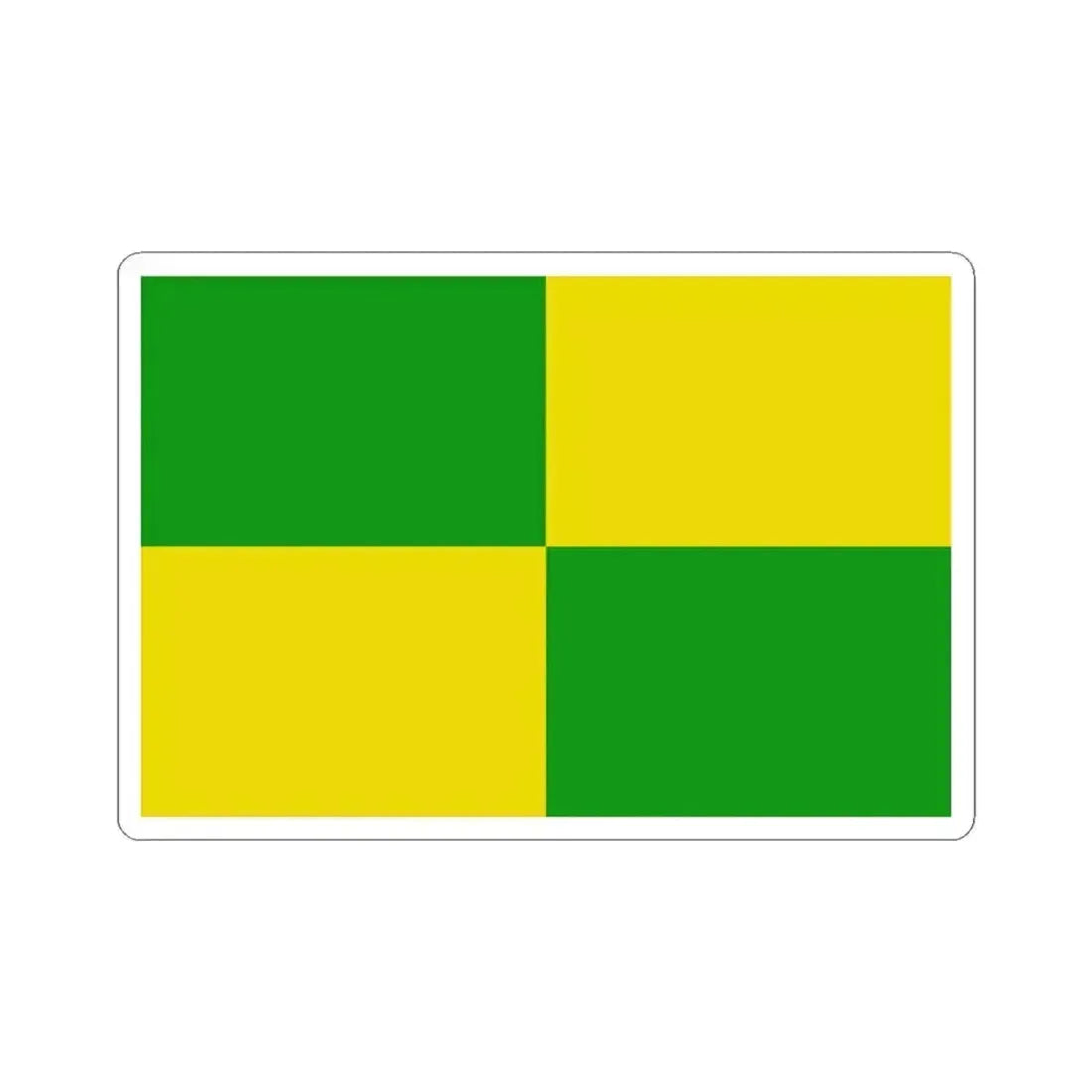 Flag of Zulte (Belgium) STICKER Vinyl Kiss-Cut Decal 3 Inch White - The Sticker Space