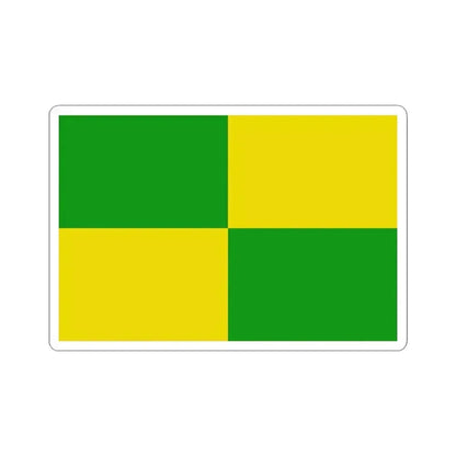 Flag of Zulte (Belgium) STICKER Vinyl Kiss-Cut Decal 3 Inch White - The Sticker Space