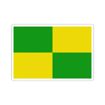 Flag of Zulte (Belgium) STICKER Vinyl Kiss-Cut Decal 4 Inch White - The Sticker Space