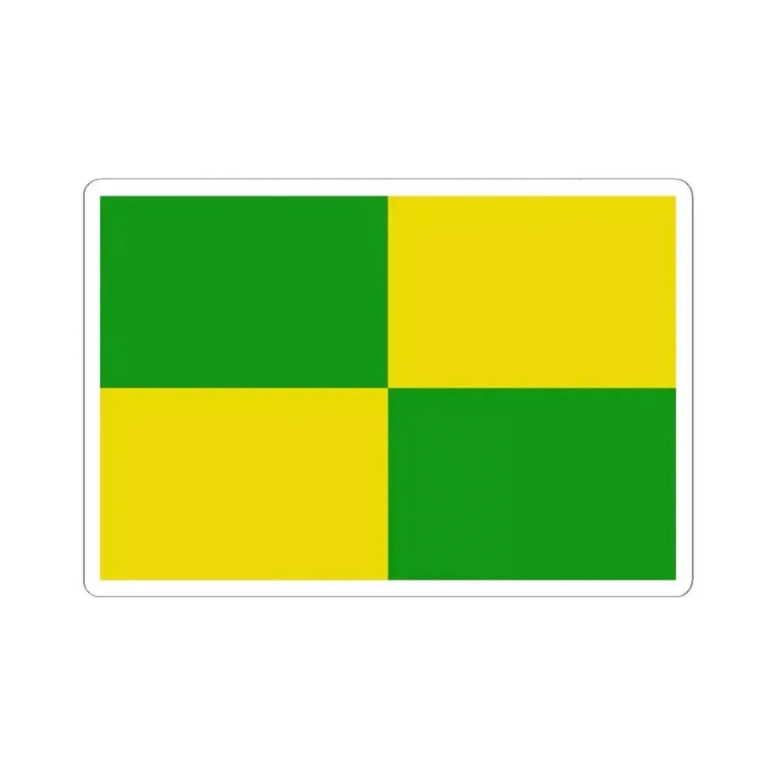 Flag of Zulte (Belgium) STICKER Vinyl Kiss-Cut Decal 6 Inch White - The Sticker Space