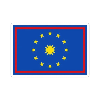 Flag of Zwalm (Belgium) STICKER Vinyl Kiss-Cut Decal 2 Inch White - The Sticker Space