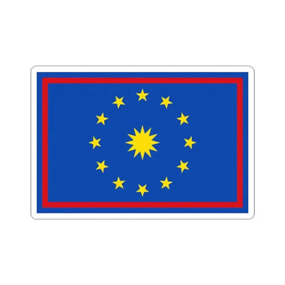 Flag of Zwalm (Belgium) STICKER Vinyl Kiss-Cut Decal 3 Inch White - The Sticker Space