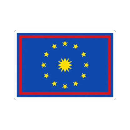 Flag of Zwalm (Belgium) STICKER Vinyl Kiss-Cut Decal 4 Inch White - The Sticker Space