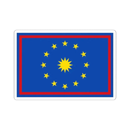 Flag of Zwalm (Belgium) STICKER Vinyl Kiss-Cut Decal 6 Inch White - The Sticker Space