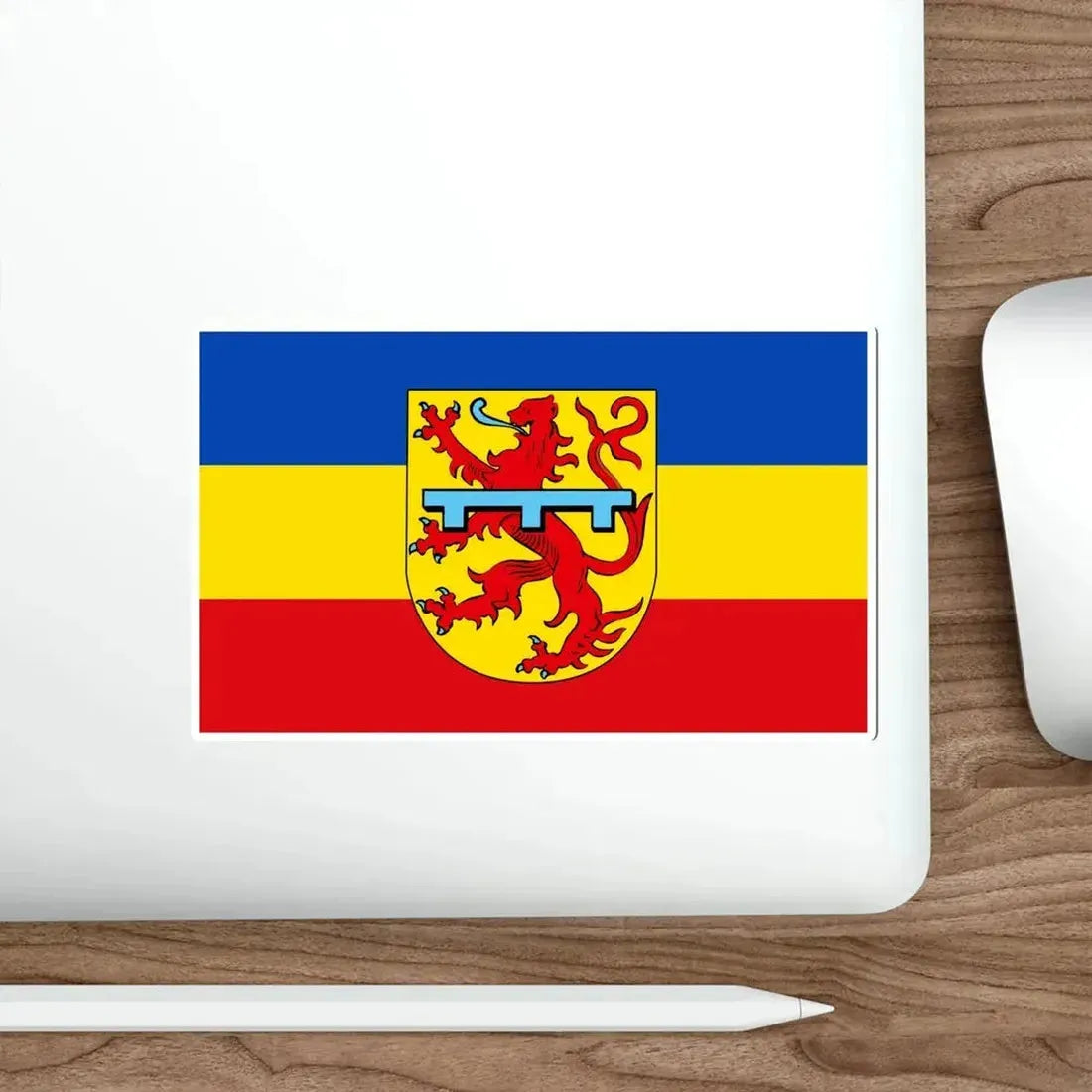 Flag of Zweibrücken Germany STICKER Vinyl Die-Cut Decal - The Sticker Space