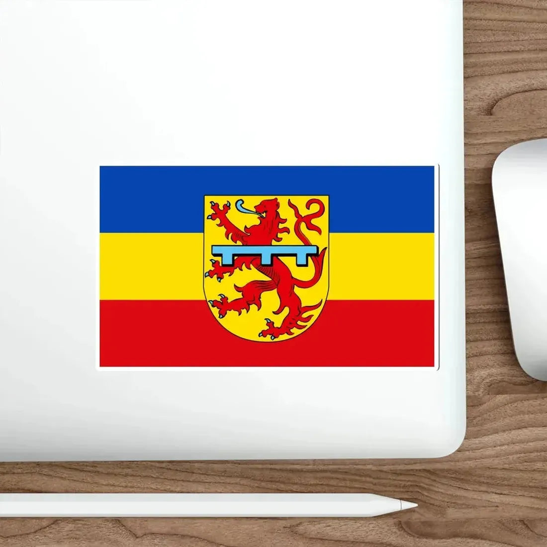Flag of Zweibrücken Germany STICKER Vinyl Die-Cut Decal - The Sticker Space