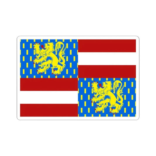Flag of Zwevegem (Belgium) STICKER Vinyl Kiss-Cut Decal 2 Inch White - The Sticker Space