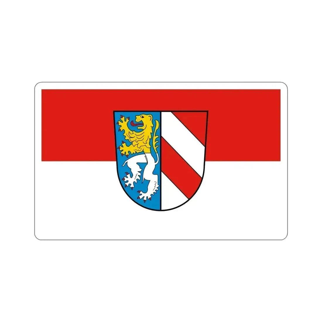 Flag of Zwickau Germany STICKER Vinyl Die-Cut Decal 4 Inch - The Sticker Space