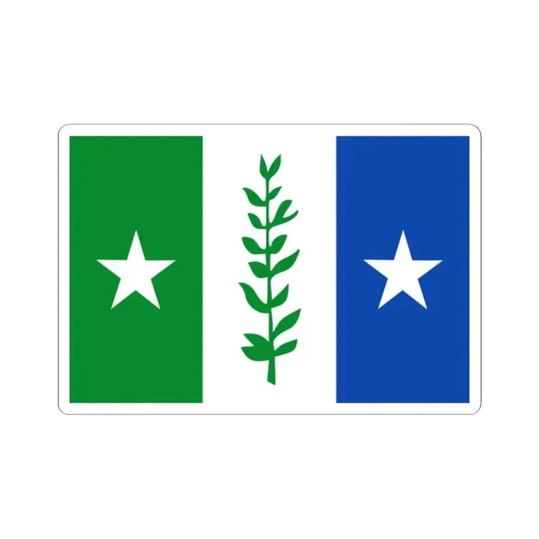 Flag of Zwijndrecht Belgium (Belgium) STICKER Vinyl Kiss-Cut Decal 2 Inch White - The Sticker Space