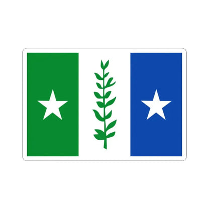 Flag of Zwijndrecht Belgium (Belgium) STICKER Vinyl Kiss-Cut Decal 2 Inch White - The Sticker Space