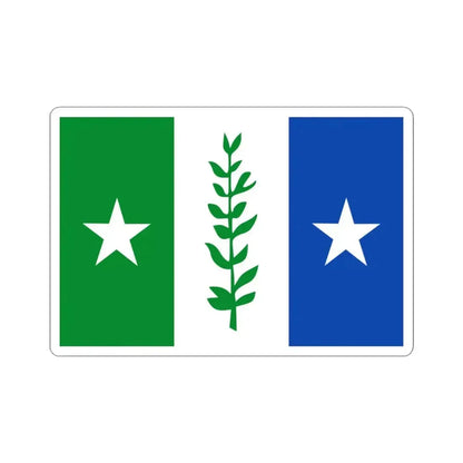 Flag of Zwijndrecht Belgium (Belgium) STICKER Vinyl Kiss-Cut Decal 3 Inch White - The Sticker Space