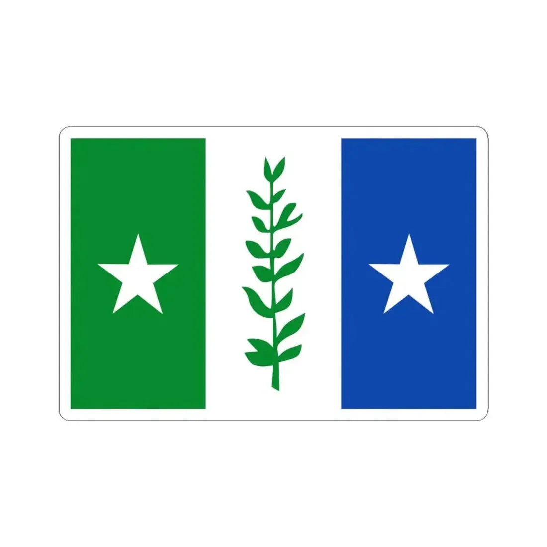 Flag of Zwijndrecht Belgium (Belgium) STICKER Vinyl Kiss-Cut Decal 4 Inch White - The Sticker Space