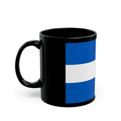 Flag of Zwolle the capital of the province of Overijssel Netherlands - Black Coffee Mug-The Sticker Space