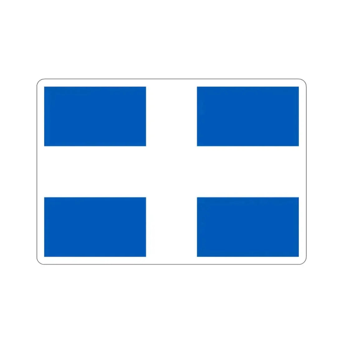 Flag of Zwolle the capital of the province of Overijssel Netherlands STICKER Vinyl Die-Cut Decal - The Sticker Space