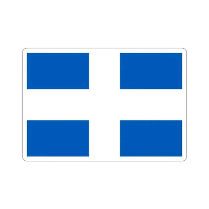 Flag of Zwolle the capital of the province of Overijssel Netherlands STICKER Vinyl Die-Cut Decal - The Sticker Space