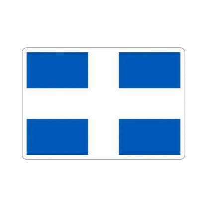 Flag of Zwolle the capital of the province of Overijssel Netherlands STICKER Vinyl Die-Cut Decal - The Sticker Space