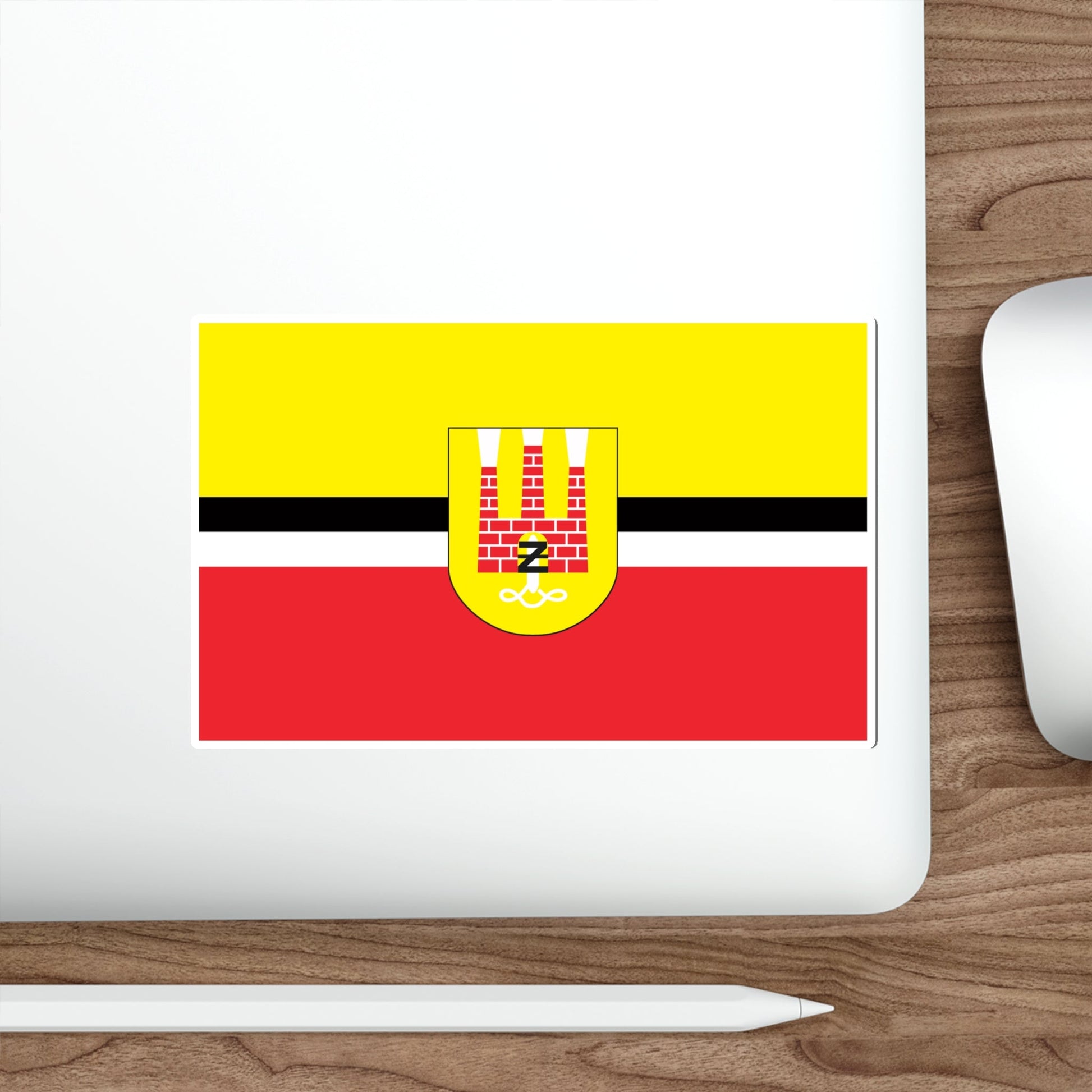 Flag of Żyrardów Poland STICKER Vinyl Die-Cut Decal-The Sticker Space