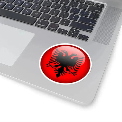 Flag orb Albania (Albania) STICKER Vinyl Kiss-Cut Decal - The Sticker Space