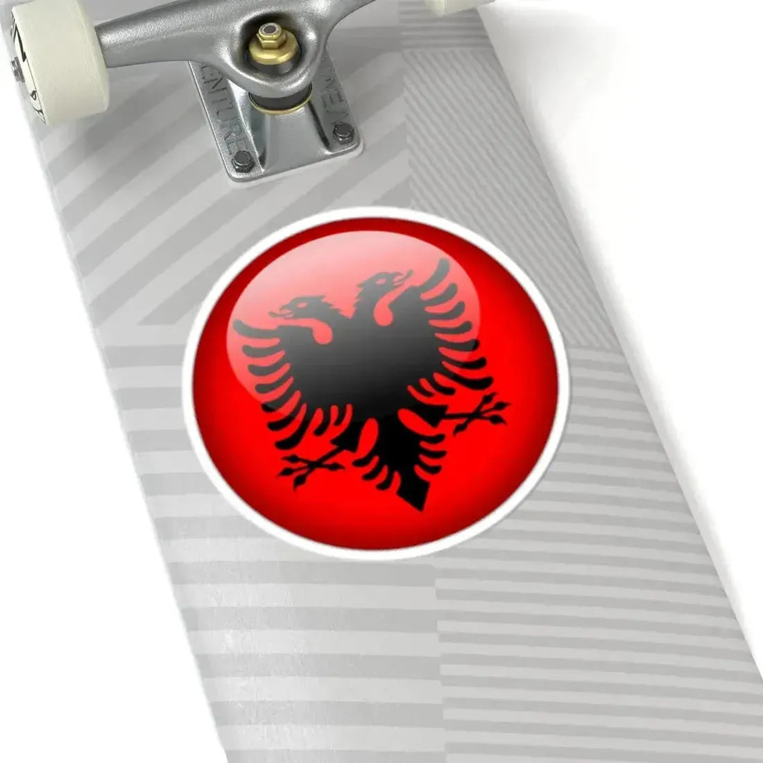 Flag orb Albania (Albania) STICKER Vinyl Kiss-Cut Decal - The Sticker Space