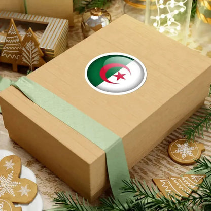 Flag orb Algeria (Algeria) STICKER Vinyl Kiss-Cut Decal - The Sticker Space